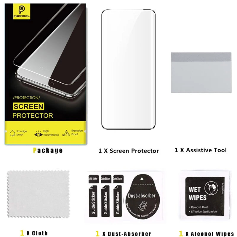 3D Protective Glass For Google Pixel 7 Pro Full Glue Screen Protector Pixel 6 Pro Anti Shatter Tempered Glass Film