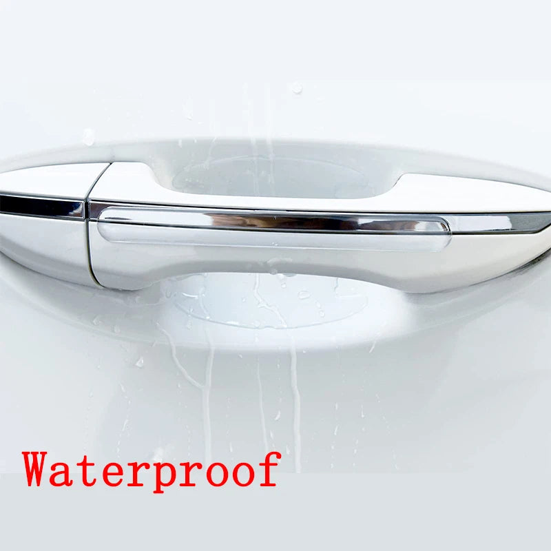 Invisible Transparent Car Door Handle Bowl Scratch Protective Stickers Silicon Rearview Mirror Anti-collision Protection Strip