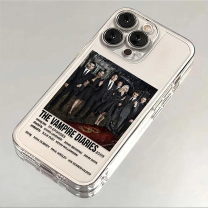 The Vampire Diaries Damon Phone Case For iPhone 17 16 15 11 12 14 13 Pro Max Mini X XS XR 7 Plus 16E Air Shockproof Cover Fundas