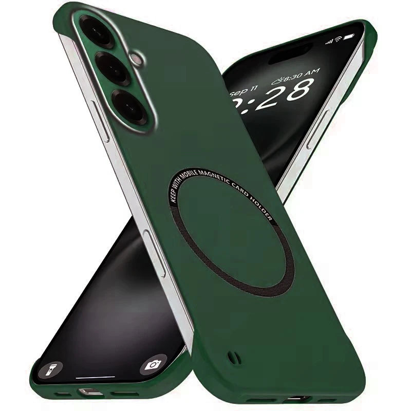 Magnetic Slim Case for Samsung S26 S25 S24 S23 S22 S21 S20 FE Plus Note 20 Ultra Frameless Matte Hard PC Cover Shockproof
