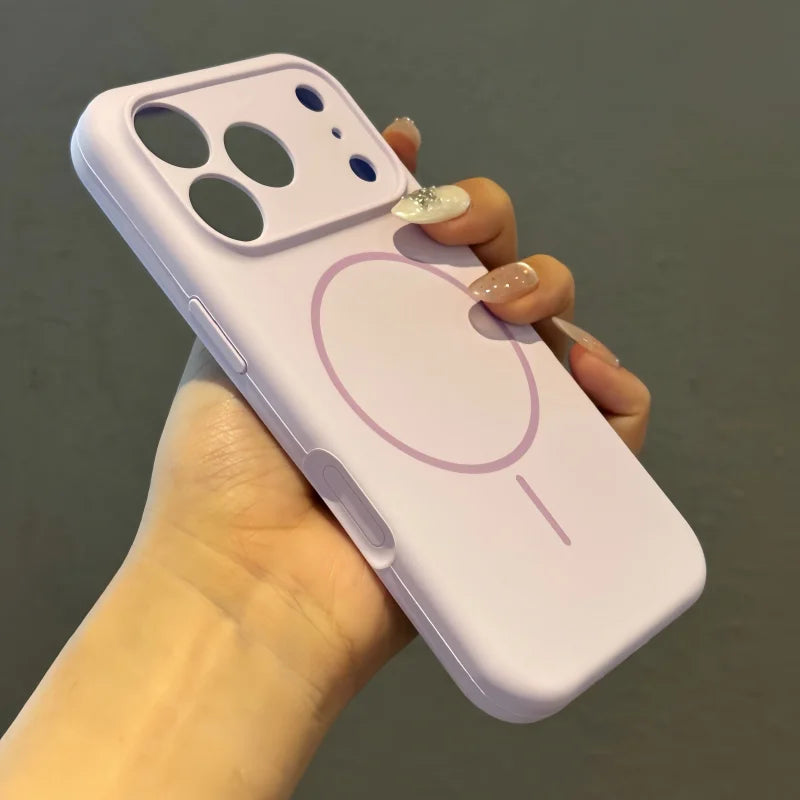 Luxury Liquid Silicone Original Case For iPhone 17 Pro Max Air 16 15 14 13 12 Plus Magsafe Shockproof Matte Soft Bumper Cover