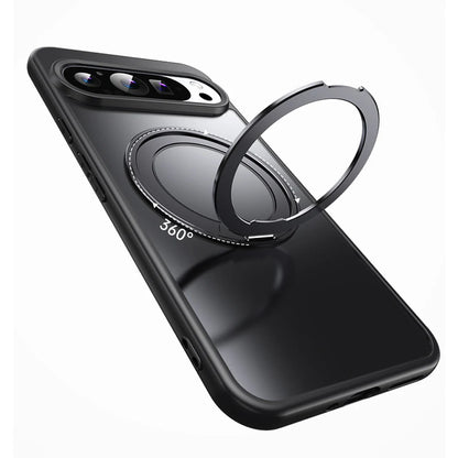360°Rotating Stand Magnetic Phone Case For Google Pixel 10 9 Pro XL 8 7 Pro 9a 8a 7a Metal Folding Bracket Shockproof Cover