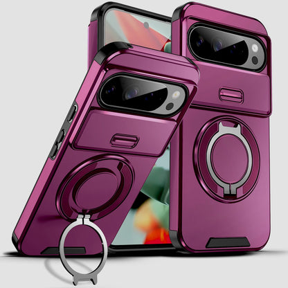 Luxury Shockproof Armor Case For Google Pixel 11 10 9 7 Pro XL 8A 9A 8Pro 11Pro Anti-fall Support Car Mount Adsorption Cover