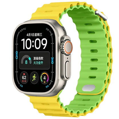 Ocean Silicone strap For Apple Watch Ultra 4 3 2 1 Band 49mm 12 11 10 9 8 7 46mm 45mm 41mm band iWatch 6 5 4 SE3 44mm 40mm 42mm
