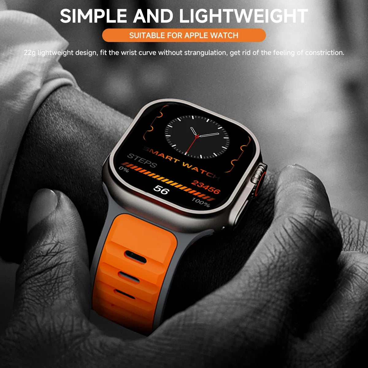For Iwatch Series 11 10 9 8 7 6 5 4 SE3 Ultra 3/2 Silicone Strap Sports Band for Apple Watch 49mm 46mm 45mm 44mm 42mm 41mm 40mm