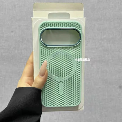Case For Google Pixel 10 Pro XL 11 Pixel11 For MagSafe Magnetic Cooling Honeycomb Mesh Protective Cover Metal Lens Frame Shell