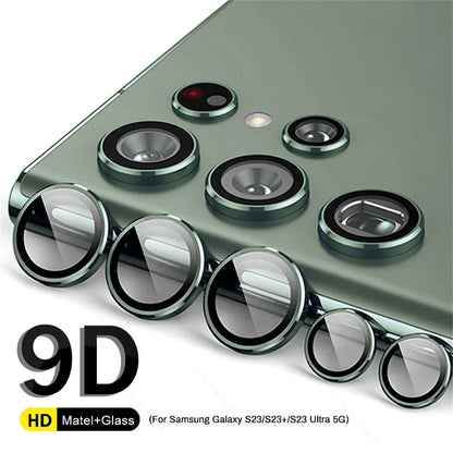 For Samsung Galaxy S25 S24 Plus S23 Screen Protector Lens Cap Camera Ring Back Glass Ultra Fe