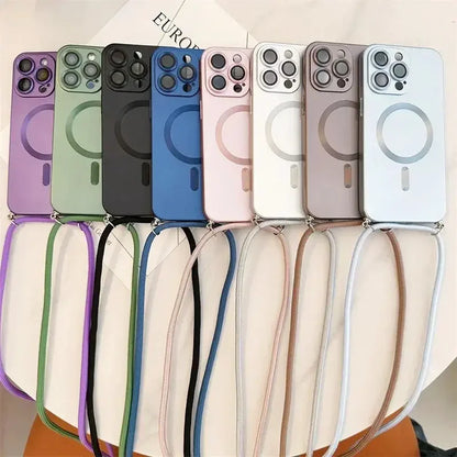Fashionable Cross-System Magnetic Protective Case, Compatible with iPhone 17 16 15 14 13 12 11 Pro Max, Compatible with 17 Air Magnetic Soft Back Case, Magnetic Charging Accessories, Cross-System Compatibility, iPhone Magneti