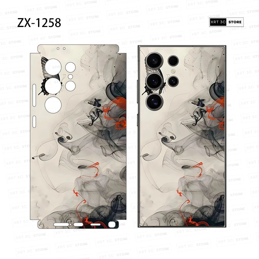 XRT Skin Sticker for Samsung Galaxy S24 S23 S26 S25 Ultra Note20 Decals Back Film Cover Screen Protector Wrap Ultra Thin