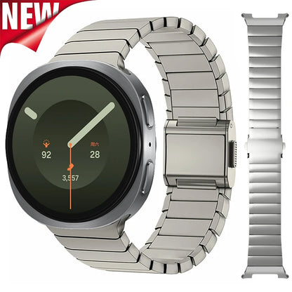 Titanium Strap for Samsung Galaxy Watch 9 8 40mm 44mm 8Classic 46mm Magnetic Band for Galaxy Watch 9 8 Stainless Steel Bracelet