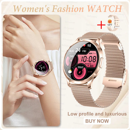 2026 New Smart Watch For Women Gift 1.32 Inch Full Touch Screen Sports Fitness Watches Bluetooth Calls Digital Smartwatch Ladies