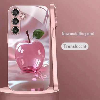 Hard Glass Flowers Case For Samsung S26 S25 Ultra S24 S23 Plus S21 FE S22 A57 A56 5G A55 A54 A36 A53 A52S A17 A34 A51 Case Cover