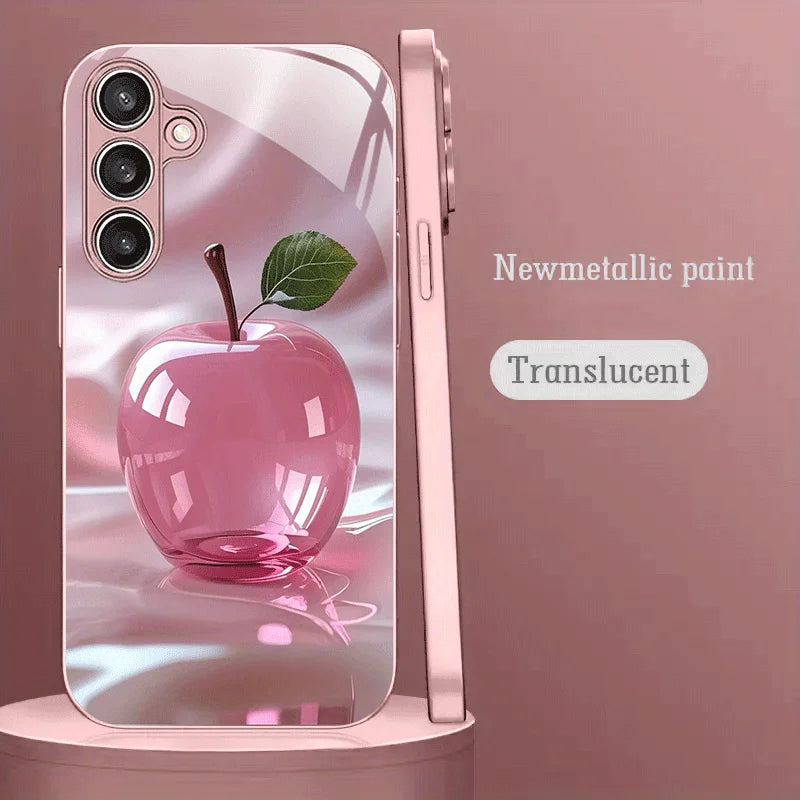 Hard Glass Flowers Case For Samsung S26 S25 Ultra S24 S23 Plus S21 FE S22 A57 A56 5G A55 A54 A36 A53 A52S A17 A34 A51 Case Cover