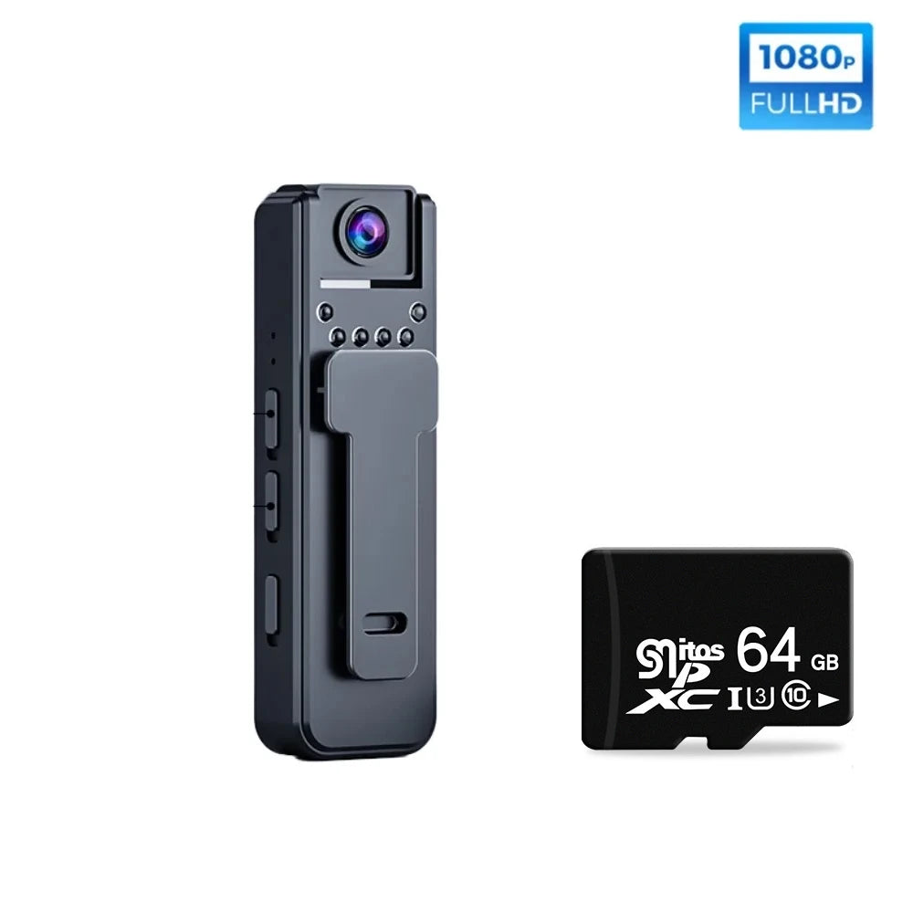 1080P HD Mini Camera Portable Digital Video Recorder BodyCam Infrared Night Vision Police Cam Small Bike Camcorder