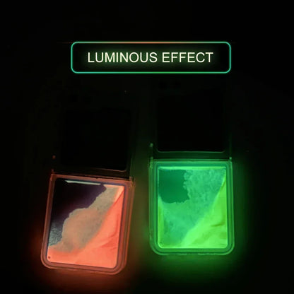 for Samsung Z Flip 8 Quicksand Love Heart Case For Samsung Galaxy Z Flip 7 6 5 4 3 Z flip 8 Glitter Fluorescence Luminous Cover