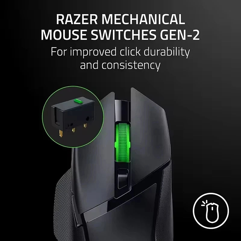 Razer BASILISK V3X HYPERSPEED Wireless Mouse RGB Colorful Light Effect PUBG/LOL/CS GO Gaming Mouse 5G Optical Sensor 18000DPI Se