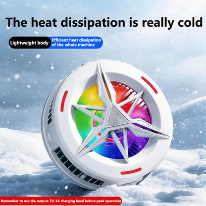 Oneplus Semiconductor Phone Cooler 5V3A Powerful Cooling Magnetic & Clip 2-in-1 Digital Display for Gaming Live Broadcast