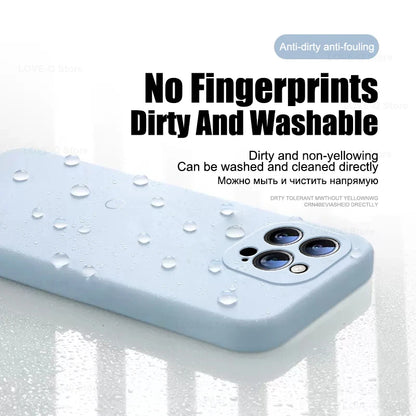 Original Liquid Silicone Phone Case For Apple iPhone 18,17,16,15,14,13,12 ,Pro，Plus Pro Max Cases For iPhone  Shockproof Cover
