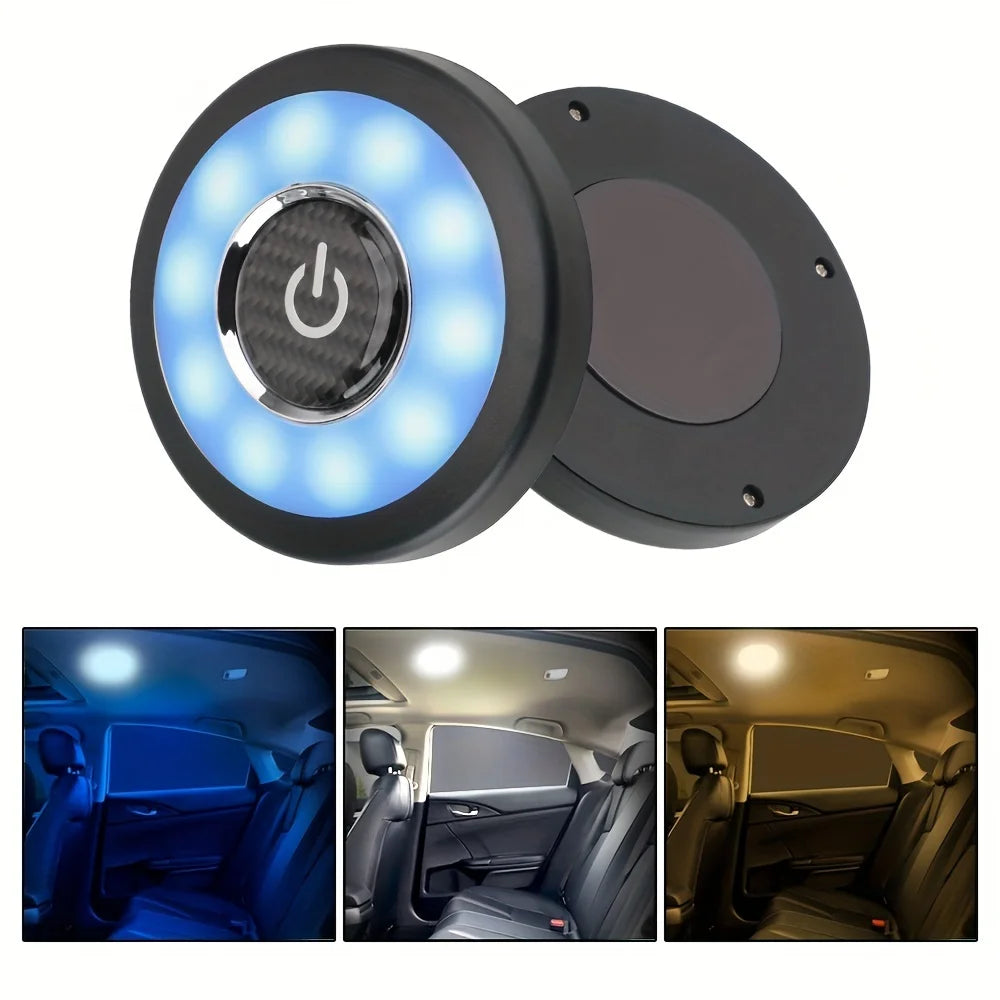 LED Night Car Backseat Ceiling Roof Light Kits Square Dome Vehicle Indoor Ceiling Lamp Magnetic LED Car Interior Reading Light