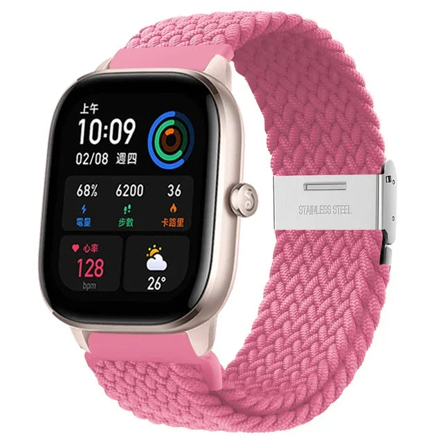 20 22mm Strap for Samsung Galaxy Watch 7 6 5 4 Band 40/44mm 5Pro Active 2 Gear S3 Braided Elastic Bracelet for Huawei GT2/3 4Pro