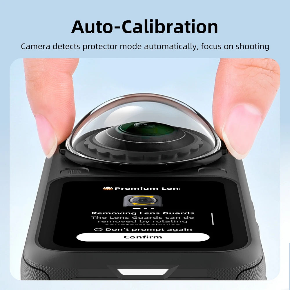 Lens Guard for Insta360 X6 Glass Lens Protector Premium Lens Cap X6 Camera Anti-fog Anti-Scratch Accessories