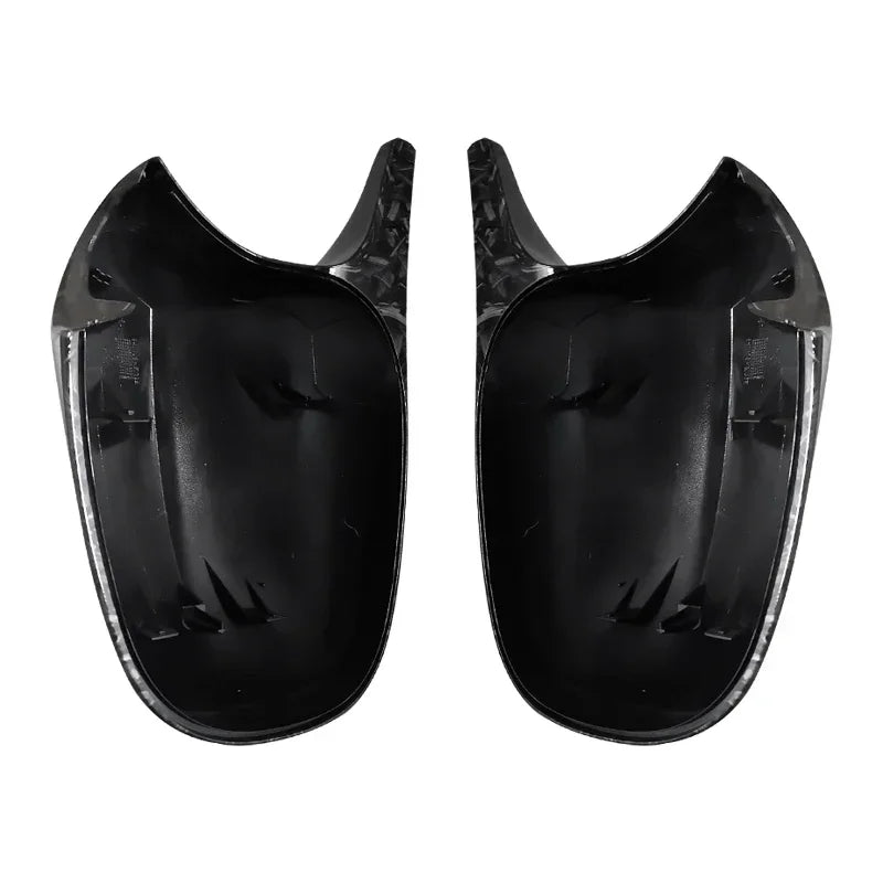 Carbon Fiber Glossy black Side Mirror Cover Replacement for BMW E90 E91 E92 E93 E81 E87 E82 E88 3 Series and 1 Series Wing Cover