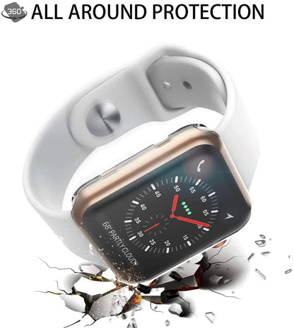 Cover for Apple Watch Ultra 9 8 7 6 SE 5 4 Screen Protector for iWatch Series 38mm 40mm 41mm 42mm 44mm 45mm 49mm Soft Clear Case