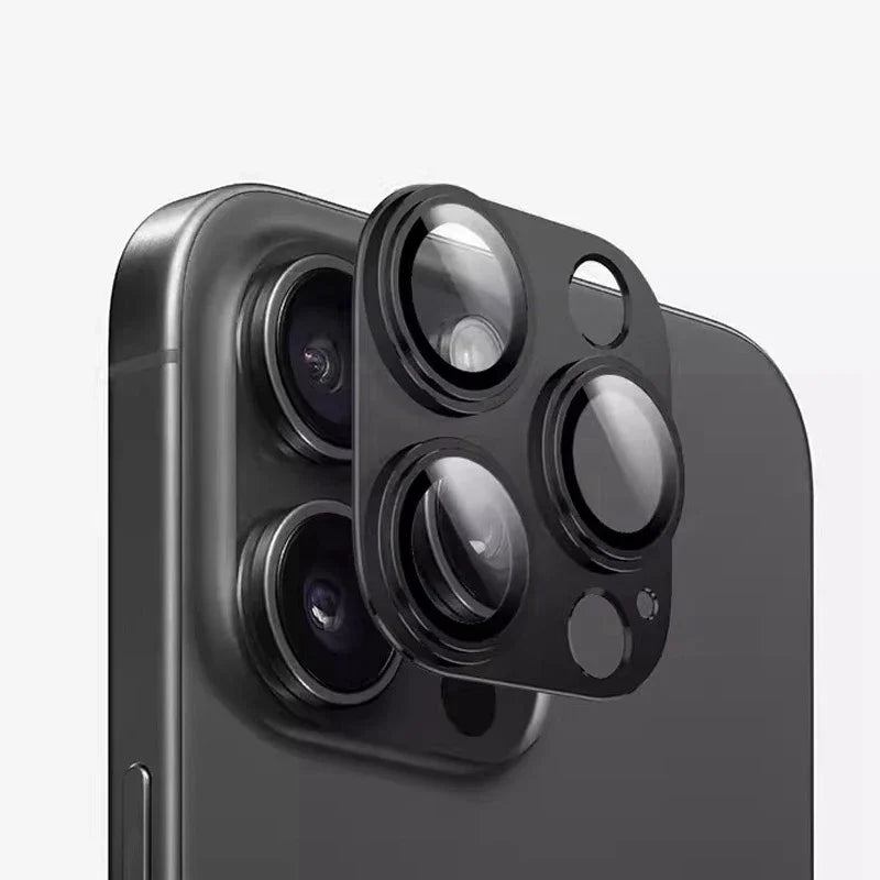 Camera Lens Protector For IPhone 15 16 Pro Max Metal Lens Ring Case Glass For IPhone 16 15 Plus 15 Pro Max Protective Lens Cap