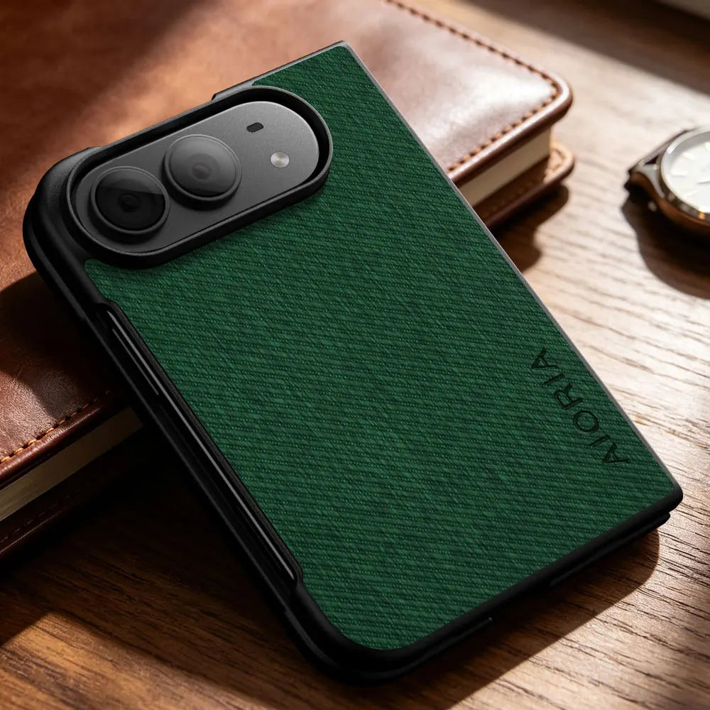 Case for iPhone Duo Ultra Fold coque Luxury Vintage cloth pattern leather Skin Phone cover funda for iphone duo case