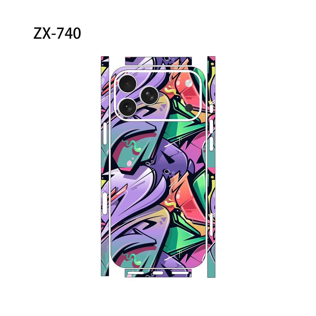Oscar Skin Wrap Decal Vinyl Sticker for iPhone Pro Max Back Film Compatible with iPhone 17/16/15/14/13 Pro Models