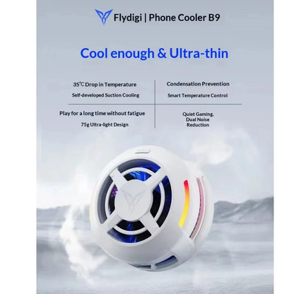 Flydigi B9 Magnetic Semiconductor Phone Cooler Ultra Light Quiet for Phone Ipad