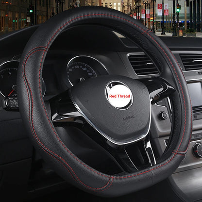 D Type Car Steering Wheel Cover for Nissan X-Trail Qashqai Rogue Maart Serena Micra Kicks Altima Teana 2017-2024