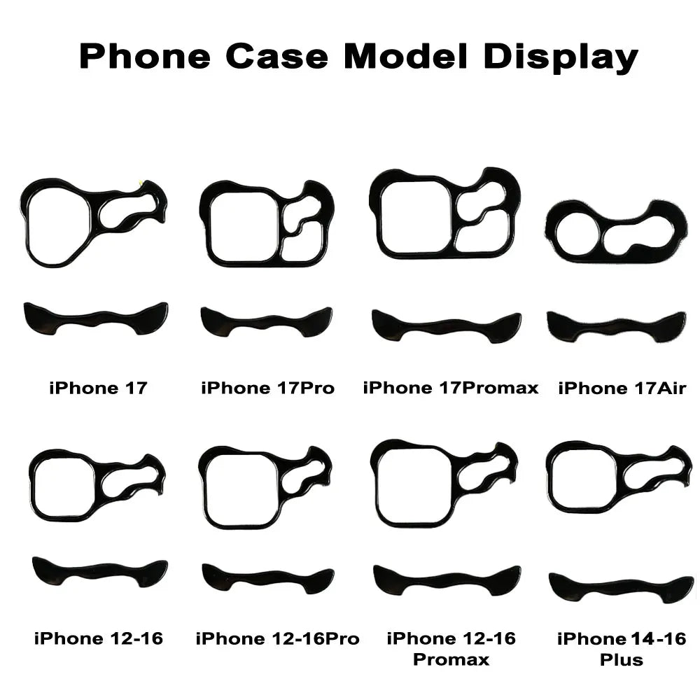 Irregular Metal Bumper Phone Case For IPhone 18 17 16 15 14 13 12 Pro Max Plus Lens Film Protect Bare Aluminum Shockproof Cover