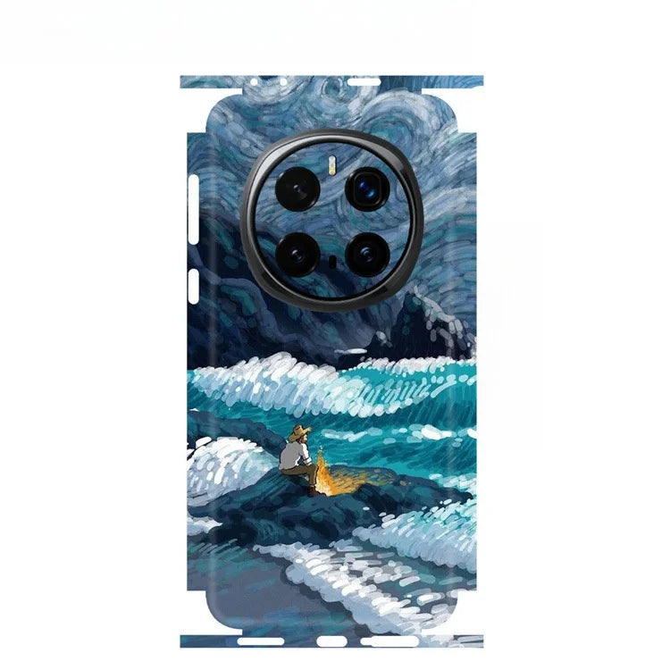 Cute Pattern Matte Film Skin Phone Back + Sides Sticker For Honor Magic 8 7 6 6pro Cartoon Full Cover Wrap