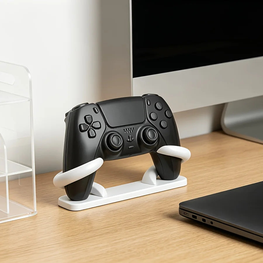 minimalism Game Controller Holder 3D Printed Anti-Slip Desk Stand Universal Gamepad Mount PS5 PS4 Xbox Gaming Desktop Organizer