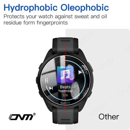 9H Premium Tempered Glass for Garmin Forerunner 165 Music Smart Watch Clear HD Screen Protector for Garmin 165 Protective Film