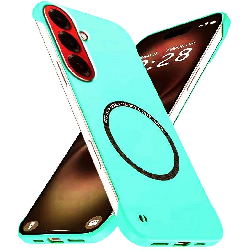 Magnetic Slim Case for Samsung S26 S25 S24 S23 S22 S21 S20 FE Plus Note 20 Ultra Frameless Matte Hard PC Cover Shockproof