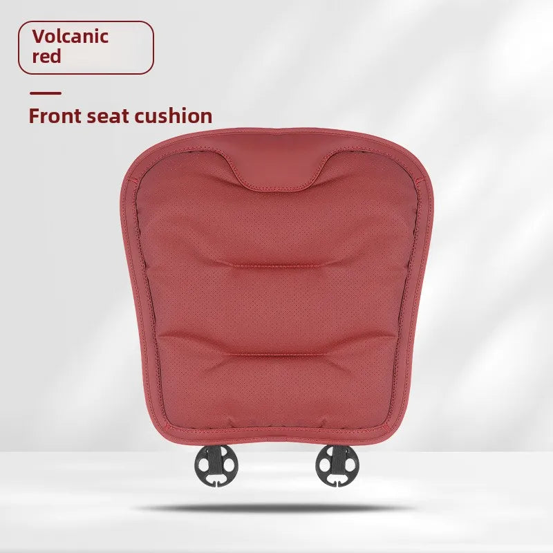 Universal Perforated Nappa Leather Car Seat Cover Luxury Sedan SUV Breathable Comfortable Cloud Cotton Cushions Car Seat Cover