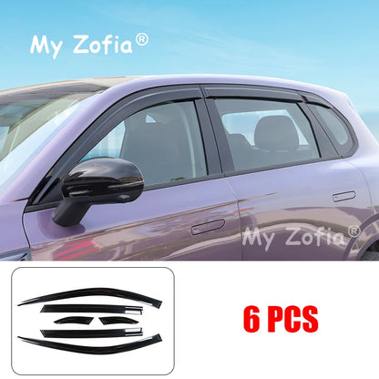 Window Visor For Leapmotor B10 2025 2026 Car Weathershield Sun Rain Deflector Guard Window Vent Awning Eyebrow Cover Accessories
