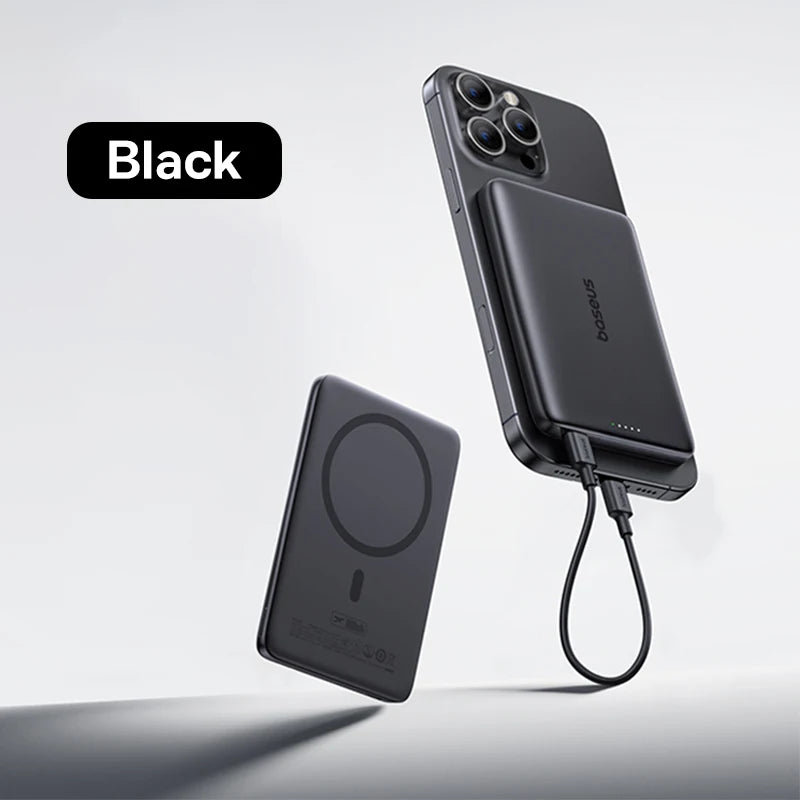 【CCC】Baseus 10000mAh Magnetic Power Bank PD 27W, 5000mAh Magnetic Power Bank PD 20W Card-Sized Powerbank For iPhone 17 Samsung
