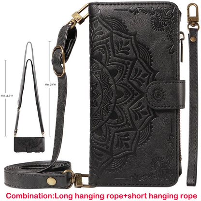 Leather Case For Samsung Galaxy S25 FE S26 Ultra S7 Edge S8 S9 Plus S10 Lite Note 10 8 Flip Wallet Zipper 9 Card Phone Cover