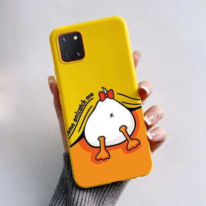 For Samsung Galaxy Note10 Lite Case SM-N770F 6.7'' Cute Bear Cartoon Cat Cover Soft TPU Phone Case For Samsung Note 10 Lite Bags
