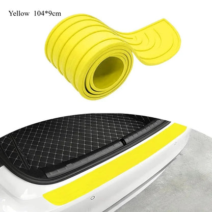 Car Trunk Sill Protector, Rear Bumper Guard, Tailgate Threshold Strip, Silicone Anti - Collision & Scratch Protection for Auto