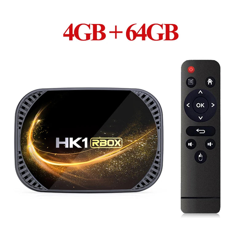 Smart TV Box HK1 RBOX X4S Amlogic S905X4 Android 11 4GB 64G 128GB 5G Dual WIFI 4K 8K BT Media Player Set Top Box 2G 16G TVBOX