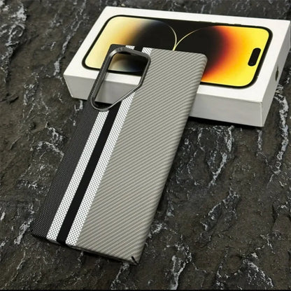 Luxury Carbon Fiber Wireless for Magsafe Case for Samsung Galaxy S26 S25 S23 S24 S22 Ultra Plus Alloy Lens Protection Hard Cover