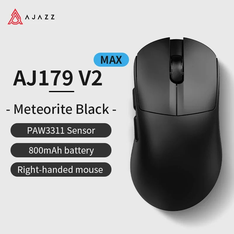 AJAZZ AJ179 V2/MAX Wireless Gaming Mouse 3 Model With Magnetic Attraction Charging Base PAW3311 Sensor 12000 DPI For PC Laptop