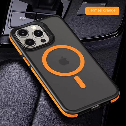 Magnetic Luxury Matte Translucent Armor Shockproof Case For iPhone 16 15 14 13 12 11 Pro Max for Magsafe Wireless Charge Cover