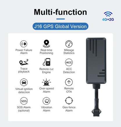 Trackerking J16 4G GPS tracker 3units Realtime Tracking Locator Device GT06 Protocol j16 rastreador 4g