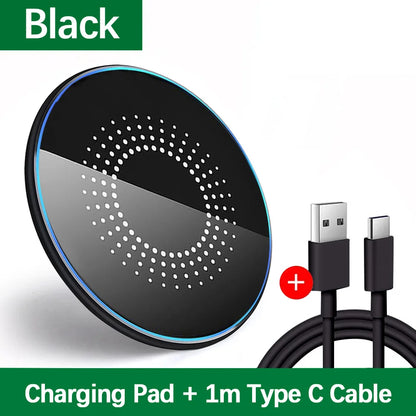 Universal Wireless Charger for Apple iPhone 17/16/15 Pro Max Samsung Galaxy S22/S21 Huawei Xiaomi Google Pixel - Compatible