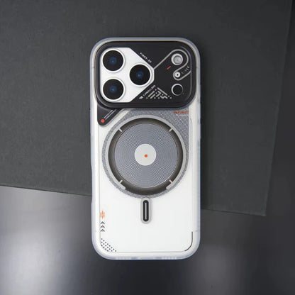 For MagSafe Luxury Mechanical Style Magnetic Phone Case For iPhone 17 Air 16 Pro 15 14 13 Pro Max Wireless Charging Armor Cover